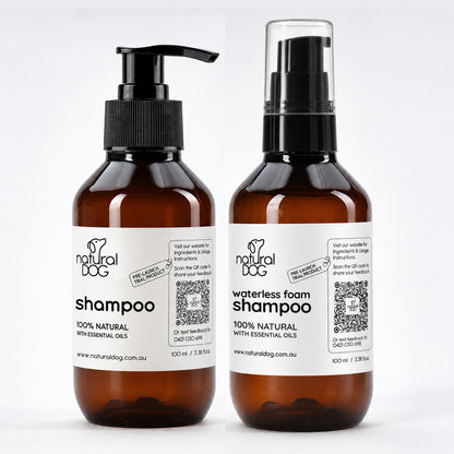 Shampoo + Rinse-Free Waterless Foam Shampoo Bundle